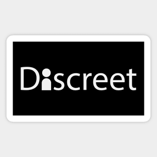 Discreet artistic text design Magnet